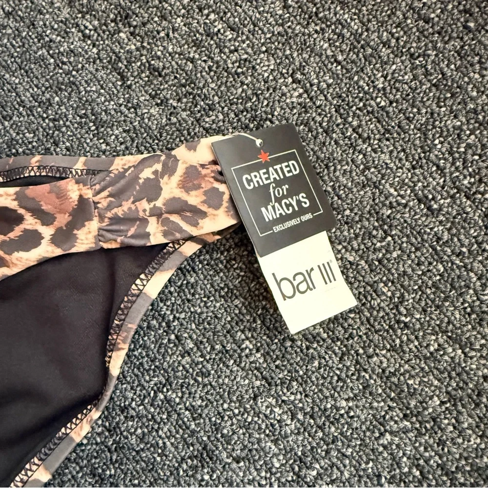 Natural Beach Cheetah Swimsuit Bottoms New Women’s Size XS Bar lll